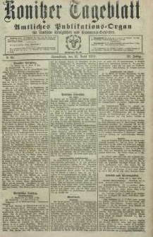 Konitzer Tageblatt.Amtliches Publikations=Organ, nr88
