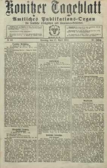 Konitzer Tageblatt.Amtliches Publikations=Organ, nr89