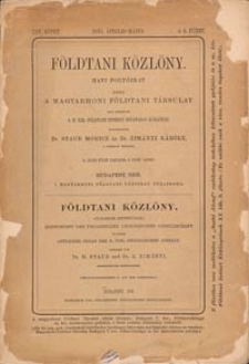 Földtani Közlöny : havi folyoirat : kiadja a Magyarhoni Földtani Társulat. Bd. 25, H. 4-12