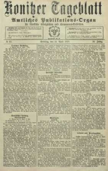 Konitzer Tageblatt.Amtliches Publikations=Organ, nr95