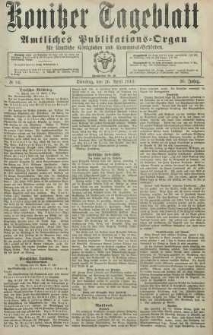 Konitzer Tageblatt.Amtliches Publikations=Organ, nr96