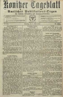 Konitzer Tageblatt.Amtliches Publikations=Organ, nr106