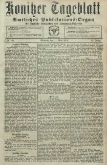 Konitzer Tageblatt.Amtliches Publikations=Organ, nr108