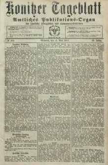 Konitzer Tageblatt.Amtliches Publikations=Organ, nr108
