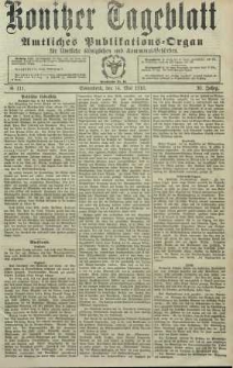 Konitzer Tageblatt.Amtliches Publikations=Organ, nr111
