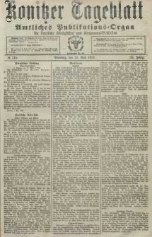 Konitzer Tageblatt.Amtliches Publikations=Organ, nr118