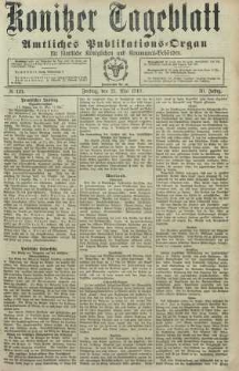 Konitzer Tageblatt.Amtliches Publikations=Organ, nr121