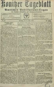 Konitzer Tageblatt.Amtliches Publikations=Organ, nr123