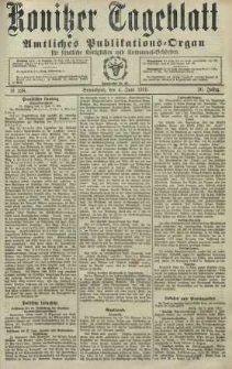 Konitzer Tageblatt.Amtliches Publikations=Organ, nr128
