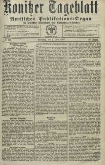 Konitzer Tageblatt.Amtliches Publikations=Organ, nr130