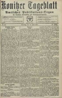 Konitzer Tageblatt.Amtliches Publikations=Organ, nr136