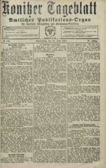 Konitzer Tageblatt.Amtliches Publikations=Organ, nr138