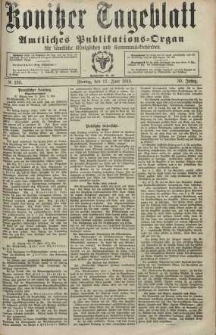 Konitzer Tageblatt.Amtliches Publikations=Organ, nr139