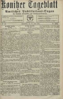 Konitzer Tageblatt.Amtliches Publikations=Organ, nr140