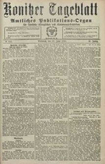 Konitzer Tageblatt.Amtliches Publikations=Organ, nr143
