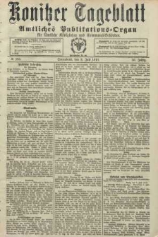 Konitzer Tageblatt.Amtliches Publikations=Organ, nr158