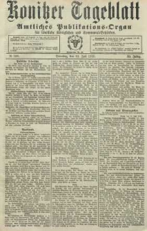 Konitzer Tageblatt.Amtliches Publikations=Organ, nr160