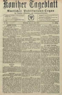Konitzer Tageblatt.Amtliches Publikations=Organ, nr161