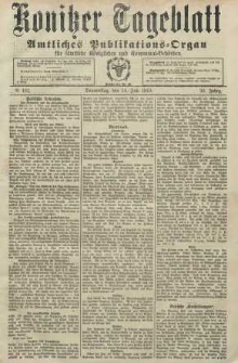 Konitzer Tageblatt.Amtliches Publikations=Organ, nr162