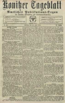 Konitzer Tageblatt.Amtliches Publikations=Organ, nr163