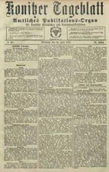 Konitzer Tageblatt.Amtliches Publikations=Organ, nr167
