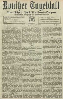 Konitzer Tageblatt.Amtliches Publikations=Organ, nr168