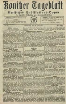 Konitzer Tageblatt.Amtliches Publikations=Organ, nr174