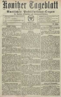 Konitzer Tageblatt.Amtliches Publikations=Organ, nr185