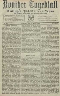 Konitzer Tageblatt.Amtliches Publikations=Organ, nr188