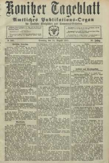 Konitzer Tageblatt.Amtliches Publikations=Organ, nr189