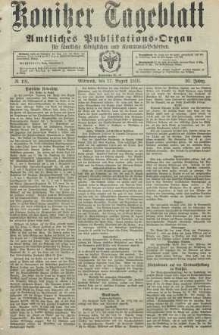 Konitzer Tageblatt.Amtliches Publikations=Organ, nr191