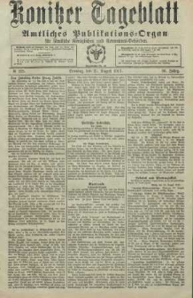 Konitzer Tageblatt.Amtliches Publikations=Organ, nr195