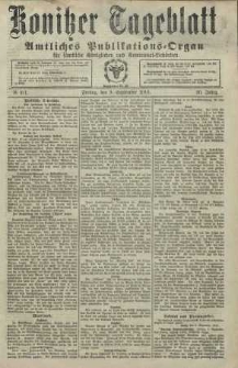 Konitzer Tageblatt.Amtliches Publikations=Organ, nr211