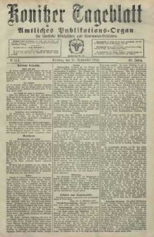 Konitzer Tageblatt.Amtliches Publikations=Organ, nr213