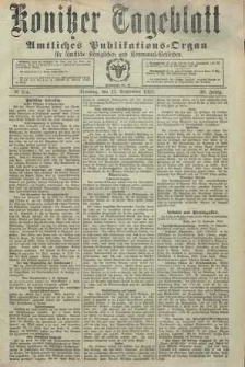 Konitzer Tageblatt.Amtliches Publikations=Organ, nr214