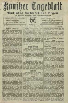 Konitzer Tageblatt.Amtliches Publikations=Organ, nr218