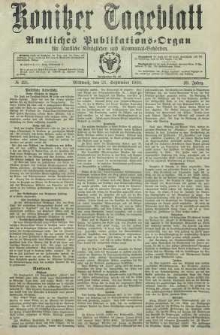 Konitzer Tageblatt.Amtliches Publikations=Organ, nr221