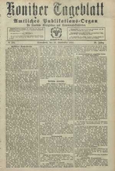 Konitzer Tageblatt.Amtliches Publikations=Organ, nr224