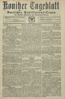 Konitzer Tageblatt.Amtliches Publikations=Organ, nr225
