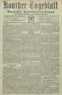 Konitzer Tageblatt.Amtliches Publikations=Organ, nr241