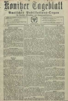 Konitzer Tageblatt.Amtliches Publikations=Organ, nr256