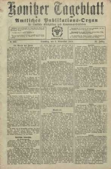 Konitzer Tageblatt.Amtliches Publikations=Organ, nr262