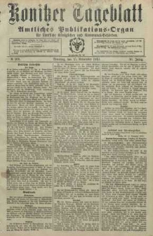 Konitzer Tageblatt.Amtliches Publikations=Organ, nr268
