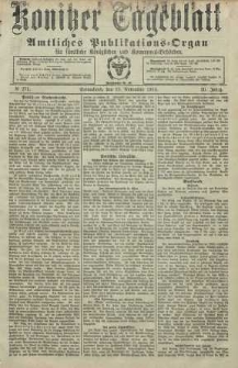 Konitzer Tageblatt.Amtliches Publikations=Organ, nr271