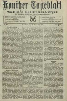 Konitzer Tageblatt.Amtliches Publikations=Organ, nr277