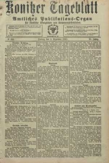 Konitzer Tageblatt.Amtliches Publikations=Organ, nr282