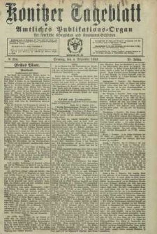 Konitzer Tageblatt.Amtliches Publikations=Organ, nr284
