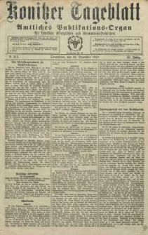 Konitzer Tageblatt.Amtliches Publikations=Organ, nr301
