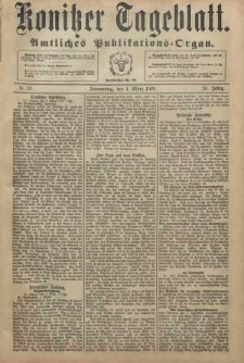 Konitzer Tageblatt.Amtliches Publikations=Organ, nr53