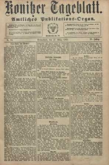 Konitzer Tageblatt.Amtliches Publikations=Organ, nr73